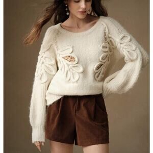 LC Lizette Collection Women's Size Medium Long Sleeve Cozy Sweater